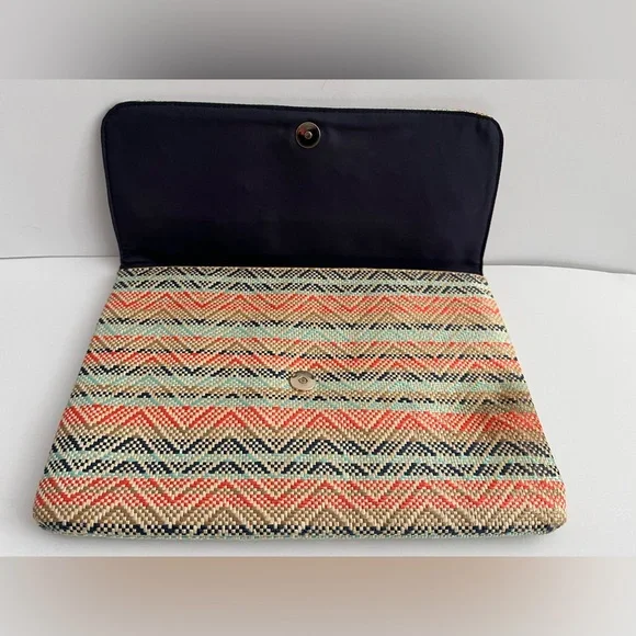 Kookai Multi Coloured Women’s Clutch Purse Bag Pre Owned Stain On Corner - Picture 4 of 15